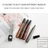 4 Colors 3D Microblading Eyebrow Tattoo Pen 4 Fork Tips Waterproof Fine Sketch Liquid Eyebrow Pencil  03 red brown