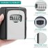 4 Digit Combination Key Lock Box Dustproof Wall Mount Safe Security Storage Case Organizer For Outdoor Indoor grey