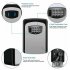 4 Digit Combination Key Lock Box Dustproof Wall Mount Safe Security Storage Case Organizer For Outdoor Indoor grey