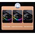 4 In 1 Alarm Clock Wireless  Charger For Airpods Pro Iwatch Rgb Led Fast Charging Station For Iphone Black