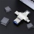 4 In 1 Card Reader Micro Card Adapter Usb 3 0 Micro Sd To Usb Card Reader Otg Adapter For Iphone silver