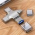 4 In 1 Card Reader Micro Card Adapter Usb 3 0 Micro Sd To Usb Card Reader Otg Adapter For Iphone silver