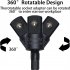 4 In 1 Impact Drill Bit Extender 360 Degree Rotatable 1 4 3 8 1 2 Inch Universal Socket Adapter Set Black
