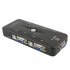 4 In 1 Out USB 2 0 VGA KVM Switch Switcher Manually for Keyboard Mouse Monitor Adapter  black