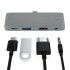 4 In 1 Usb C Hub Adapter With Aux 3 5mm Interface 4k Hdmi compatible Compatible For Ipad Pro 11 12 9 2019 2020 grey