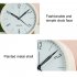 4 Inch Round Alarm Clock With Night Light Silent Large Digital Display Bedside Alarm Clock sky blue
