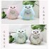4 Inches Cute Cartoon Owl Shape Alarm Clock Silent Night Light Student Kids Alarm Clock Pink