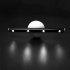 4 LED Human Induction Lamp Night Light Mirror Front Wardrobe Staircase Cabinet Lamp with Magnet black