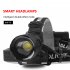 4 Modes Headlamp Waterproof LED Head Lamp Super Bright Head Lamp Flashlight For Outdoor Camping Running Hunting Reading 6578 P70 headlight   USB cable  without 