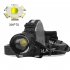 4 Modes Headlamp Waterproof LED Head Lamp Super Bright Head Lamp Flashlight For Outdoor Camping Running Hunting Reading 6578 P70 headlight   USB cable  without 