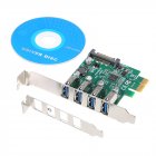 4 PCI E Ports to USB HUB 3 0 PCI Express 5 Gbps Expansion Card Adapter for Motherboard