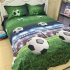 4 PCS 3D Football Bedding Sets Quilt Duvet Cover   Bed Sheet   Pillowcase Creative Personality Household Items