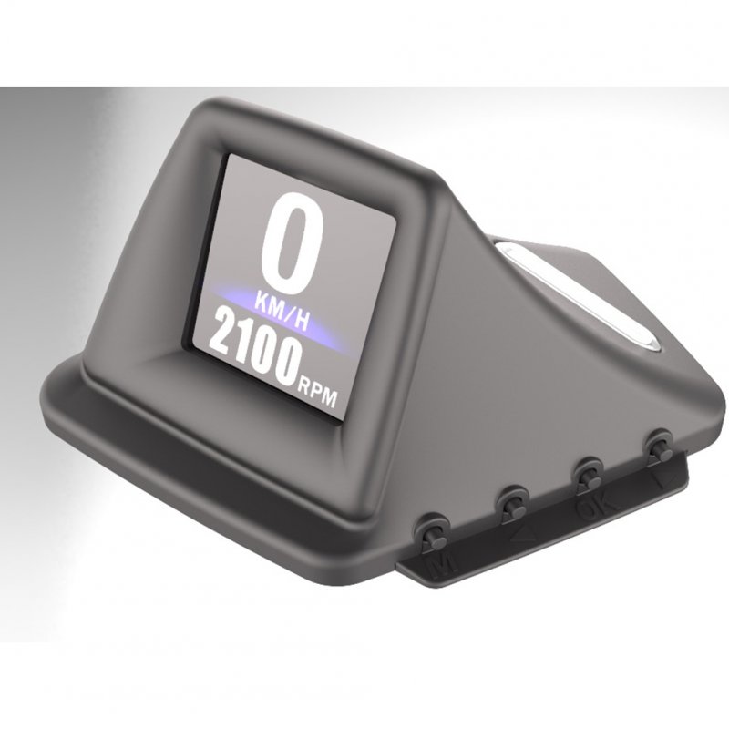 4 Pcs Ap-1 Hud Head-up Car  Display OBD + GPS Dual System Intelligent Gauge Driving Speedometer Car Modification Accessories black
