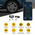 4 Pcs Car Built in Wireless Tire Pressure Monitor Bluetooth compatible 5 0 TPMS Compatible For Android Ios black silver