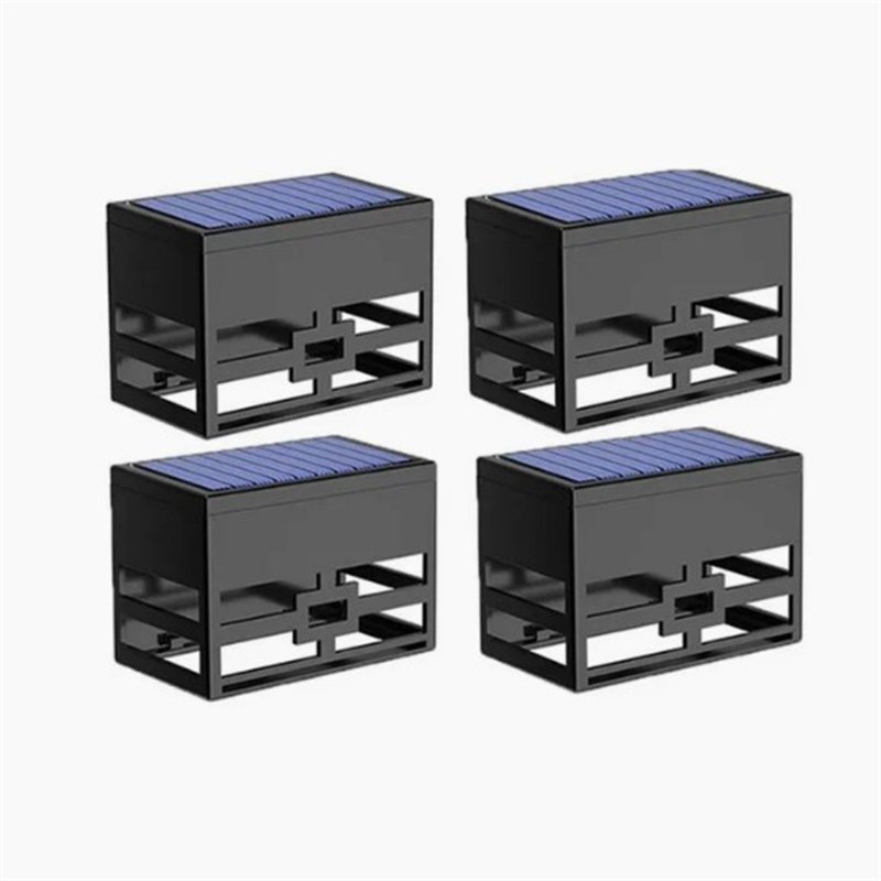 4 Pcs Led RGB Solar Wall Lamp With 2V/0.35W Solar Plate Outdoor Waterproof Sconce Lantern