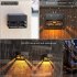 4 Pcs Led RGB Solar Wall Lamp With 2V 0 35W Solar Plate Outdoor Waterproof Sconce Lantern For Balcony Yard Street Garden Decoration RGB gradient 4 pack