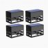 4 Pcs Led RGB Solar Wall Lamp With 2V 0 35W Solar Plate Outdoor Waterproof Sconce Lantern For Balcony Yard Street Garden Decoration RGB gradient 4 pack