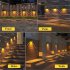 4 Pcs Led RGB Solar Wall Lamp With 2V 0 35W Solar Plate Outdoor Waterproof Sconce Lantern For Balcony Yard Street Garden Decoration RGB gradient 4 pack
