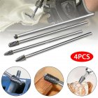 4 Pcs set 6  Long Reach Rotary  File  Set Rotary Burr Double Cut Tungsten Carbide Bit 1 4  Handle 4 piece set of extended tungsten steel grinding head