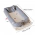 4 Pcs set Baby  Crib Cotton Cartoon Portable Removable Washable Bionic Bed Happy home  no quilt  90 50cm
