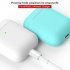 4 Pcs set For Apple AirPods 2 Wireless Charger Protective Silicone Case Cover Accessories Set Pink