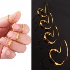 4 Pcs set Guitar Picks Finger Sleeve Metal Classical Bass Guitar Accessories Gold