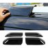 4 Pcs set Luggage  Rack  Cover Roof Rails Rack End Cap Protection Cover For 4runner Black