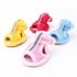 4 Pcs set Pet Shoes Tendon Bottom Mesh Breathable Sandals For Dogs red number 1