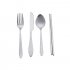 4 Pcs set Stainless Steel Cutlery Household Cutter Fork Chopsticks Spoon For Restaurant Green box