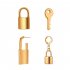 4 Pcs set  Women s  Earrings Key Lock Shape Earrings Set Golden