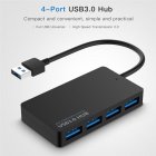 4-Port USB 3.0 HUB Splitter Expansion PC Laptop Cable <span style='color:#F7840C'>Adapter</span> black