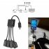 4 Ports Micro USB Type C Power Charging OTG Hub Cable for Tablet Mouse Keyboard
