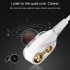4 Speaker Wireless Bluetooth Earphone inear Sport HIFI Stereo Bass Earphones Music Headset Neckband Earbud white