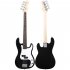 4 String Electric Bass Guitar Full Size With Connecting Line Fingerboard Wrench Instrument Wrench For Grown ups Beginners black