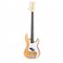 4 String Electric Bass Guitar Full Size With Connecting Line Fingerboard Wrench Instrument Wrench For Grown ups Beginners sky blue