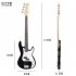 4 String Electric Bass Guitar Full Size With Connecting Line Fingerboard Wrench Instrument Wrench For Grown ups Beginners sky blue