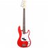 4 String Electric Bass Guitar Full Size With Connecting Line Fingerboard Wrench Instrument Wrench For Grown ups Beginners sky blue