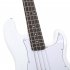 4 String Electric Bass Guitar Full Size With Connecting Line Fingerboard Wrench Instrument Wrench For Grown ups Beginners sky blue