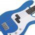 4 String Electric Bass Guitar Full Size With Connecting Line Fingerboard Wrench Instrument Wrench For Grown ups Beginners sky blue