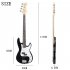 4 String Electric Bass Guitar Full Size With Connecting Line Fingerboard Wrench Instrument Wrench For Grown ups Beginners sunset black edge