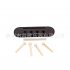 4 String Rosewood Ukulele Bridge Lower Chord for Ukulele Parts Photo Color