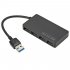 4 USB 3 0 HUB Port Splitter Adapter External Power Converter 5Gbps Ultra High Speed for IOS Laptop black
