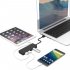 4 USB 3 0 HUB Port Splitter Adapter External Power Converter 5Gbps Ultra High Speed for IOS Laptop black