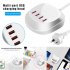 4 USB Ports Extension Socket Power Strip Adapter Charger Outdoor Travel Charging for Smartphone Tablet  UK Plug