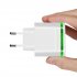 4 USB Wall Charger EU Plug Fast Charging Travel Charger Adapter Type C Cable Phone Chargers white