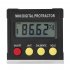 4 X 90 Degrees Mini Digital Protractor Inclinometer Electronic Level Meter Black