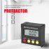 4 X 90 Degrees Mini Digital Protractor Inclinometer Electronic Level Meter Black