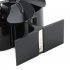 4 blade Mini Fan Environmentally Friendly Quiet Fireplace Thermal Power Blower black