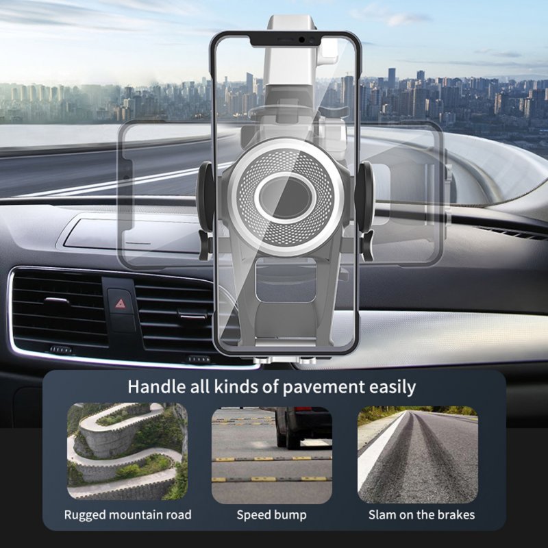 Car Phone Holder Suction Cup Support Bracket With Phone Number Plate Universal For 4.7 - 6.8 Inches Phones 