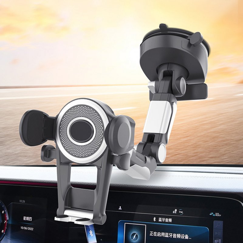 Car Phone Holder Suction Cup Support Bracket With Phone Number Plate Universal For 4.7 - 6.8 Inches Phones 